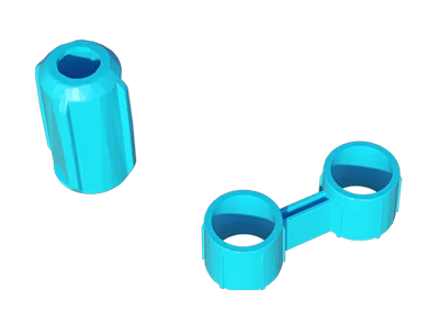 BlockTech fixator — polymer lock and connecting sleeve